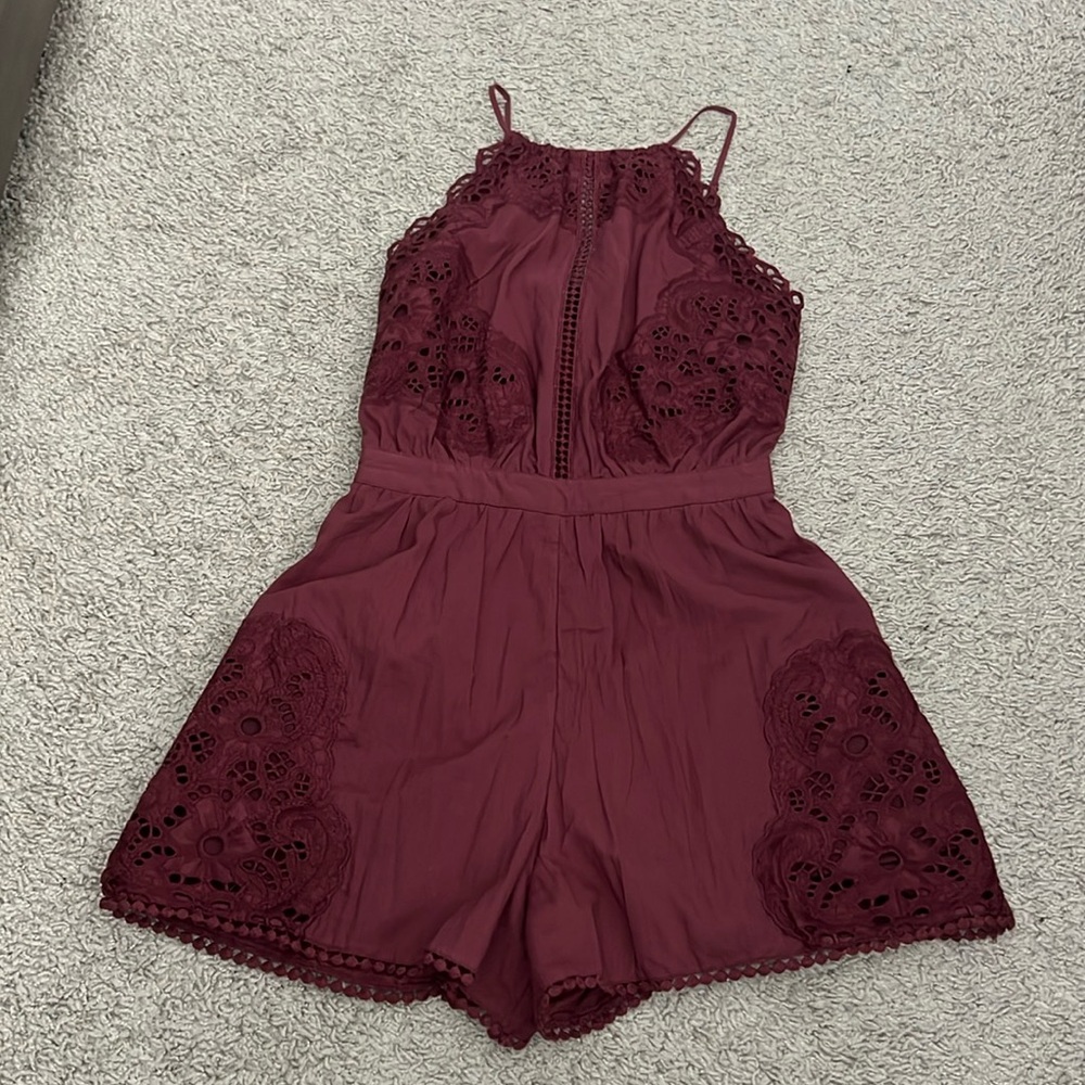 XXS rustic red romper